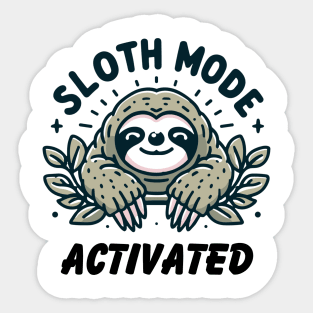 Sloth mode Sticker
